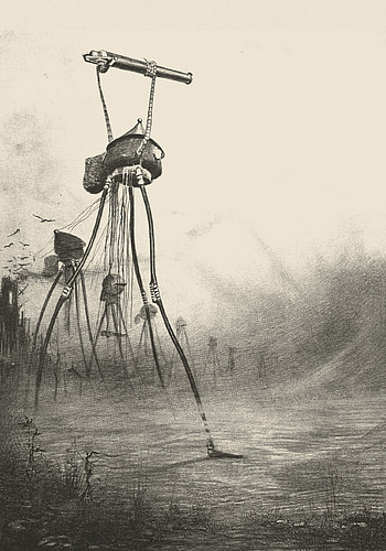 Martians Are Coming, Mural, Surfaceview, Extraterrestrial Invasion HD phone wallpaper