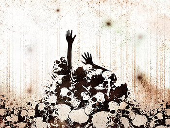 HHELP ME!!!!!!, bones, skullz, handz HD wallpaper