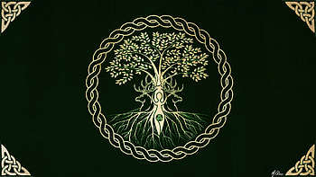 Tree of life (in the Hungarian mythologic too), , viking, digital art, pagan HD wallpaper