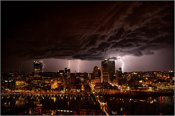 Building, Pittsburgh, , Lightning, City, Cloud, Usa HD wallpaper