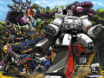 Decepticons (by DreamWave Productions), megatron, transformers, robot, mecha, comics, decepticons HD wallpaper
