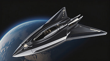 Futuristic Aircraft, aircraft, spaceship, space, universe HD wallpaper