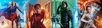DC Universe Flash Arrow Supergirl Legends of tomorrow Wide Posters , the-flash, supergirl, arrow, legends-of-tomorrow, tv-shows, wide HD wallpaper