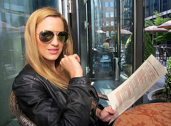 Jordan Carver, Model, Menu, Sunglasses, Babe HD wallpaper