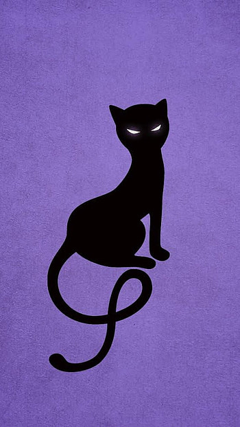 Cat cartoon, anime HD phone wallpaper
