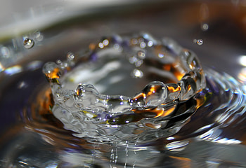 Water, Drops, Macro, Spray, Splash HD wallpaper