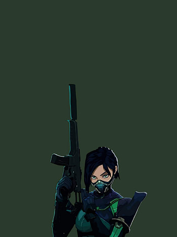 Viper, Aesthetic, Art, Dark, Valorant, Green HD phone wallpaper