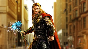 Avengers Age Of Ultron Thor Artwork, thor, avengers, superheroes, artwork, digital-art, behance HD wallpaper