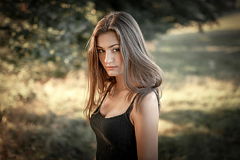 Black Dress Blonde Girl , black-dress, blonde, girls, model HD wallpaper