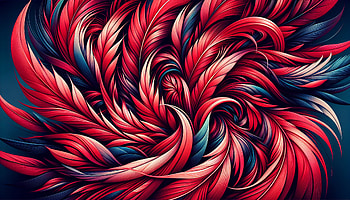 Feather Swirl Abstract, feather, Abstract, Digital Art HD wallpaper