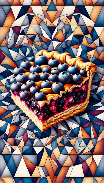 Delicious Blueberry Pie Slice - Artistic , dessert, pastry HD phone wallpaper