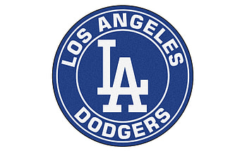 Illustrate off your team pride with this elegant FANMATS MLB Los Angeles Dodgers Navy Round Accent Rug. HD wallpaper