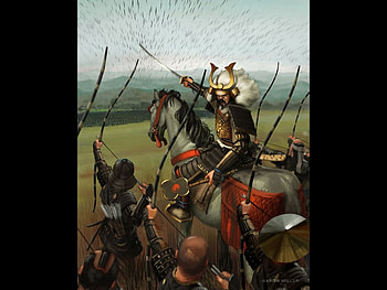 Battle, fight, arrows, warriors HD wallpaper