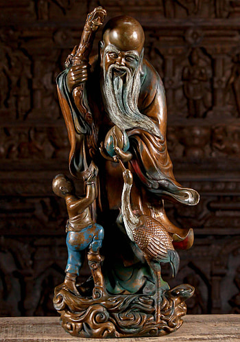 Sold antique Lao Tzu statue, Chinese sage, Historical artifact, Valuable collectible HD phone wallpaper