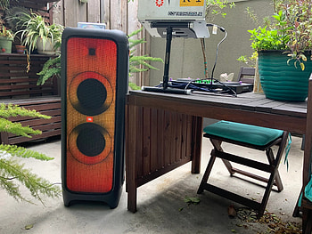 JBL PartyBox 1000, Prime bluetooth speaker, Popular Science review, Party experience HD wallpaper