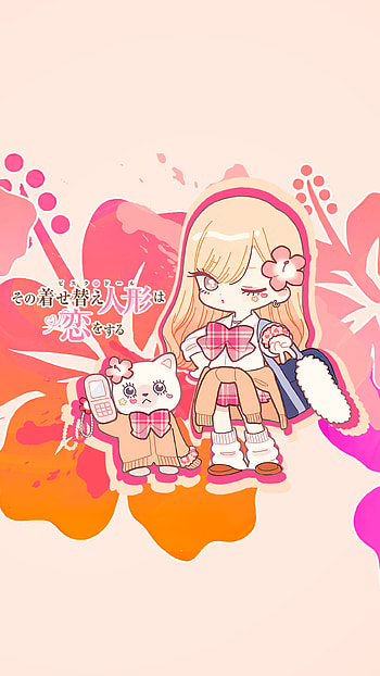 Marin doing a cute pose , Marin Kitagawa, My Dress-Up Darling, Anime, anime girl HD phone wallpaper