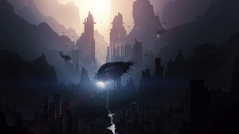 Alien Invasion, graphics, alien HD wallpaper