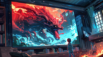 Epic Monster TV Showdown, television, monster, Cool HD wallpaper