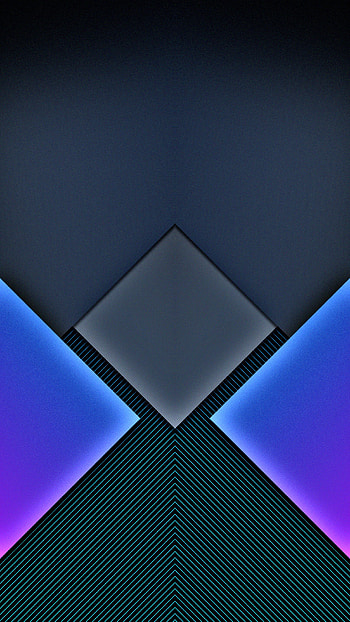 amoled purple black 3d, diamonds, samsung, symmetry, shapes, texture, design, geometric, pattern, abstract, galaxy HD phone wallpaper