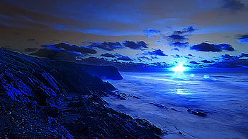 Do It For Me, blue, sky, ray, rock, beach HD wallpaper