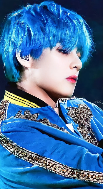 Taehyung, aqua, hair HD phone wallpaper