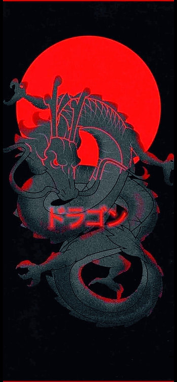 Dragon 111111, red, art, yo HD phone wallpaper