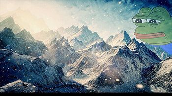 pepe snowy mountains.jpg, ... HD wallpaper
