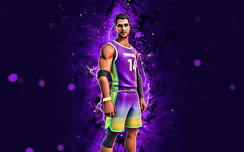 Fadeaway, , violet neon lights, Fortnite Battle Royale, Fortnite characters, Fadeaway Skin, Fortnite, Fadeaway Fortnite HD wallpaper