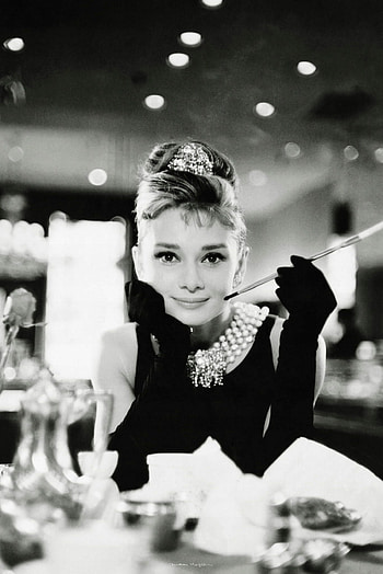 Audrey Hepburn, Poster art, Classic film, Movie icon HD phone wallpaper