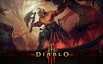 Diablo 3 pack, Gaming artistry, Dark fantasy realms, Hellish landscape HD wallpaper