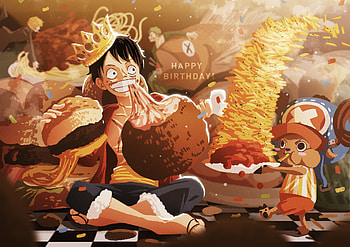 One Piece : Luffy & Chopper's Epic Feast Celebration, Tony Tony Chopper, Monkey D. Luffy, Anime, One Piece HD wallpaper