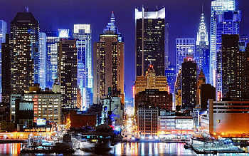 Landscape, Cities, Night HD wallpaper