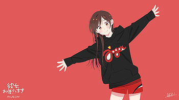Mizuhara Chizuru, RentAGirlfriend, finger, cartoon, MizuharaChizuru HD wallpaper