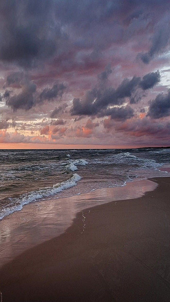 Playa, cielo, nube, mar HD phone wallpaper