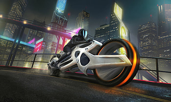 Futuristic Motorcyle , scifi, bike, artist, artwork, digital-art, artstation HD wallpaper