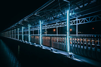 Cities, Night, Bridge, Harbor Bridge, Harbour Bridge, Vietnam, Viet Nam HD wallpaper