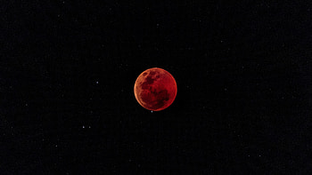 Captivating full moon eclipse, Mystical red moon, Dark and fiery allure, Celestial enchantment HD wallpaper