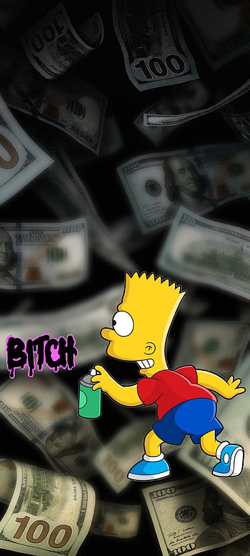 Bart Simpson, art, liquid HD phone wallpaper
