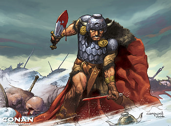 Conan, comic, fantasy, warrior HD wallpaper