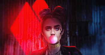 Lilyjcollins As Harley Quinn , harley-quinn, superheroes, artist, artwork, digital-art HD wallpaper