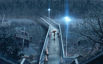 Anime Girl Standing In Rain With Umbrella , anime-girl, anime, rain, umbrella HD wallpaper
