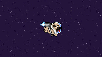 Pug Dog Minimalism, dog, minimalism, artist HD wallpaper