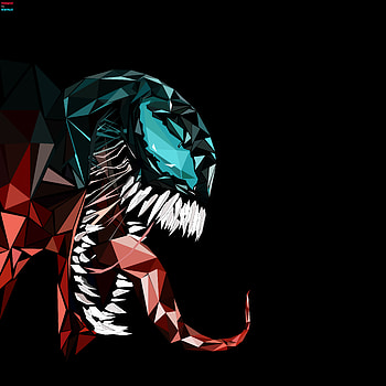 Venom Abstract , venom, superheroes, behance, digital-art, artwork HD phone wallpaper