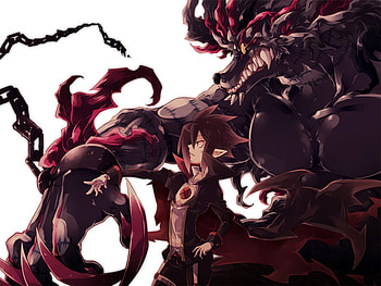 disgaea, cape, glasses, wolf, vampire HD wallpaper