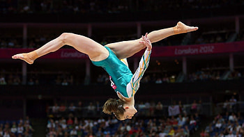 Gymnastic women, Powerful performances, Dynamic routines, Impressive skill HD wallpaper