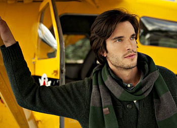 Daniel DiTomasso, man, yellow, actor, scarf, male HD wallpaper
