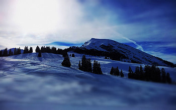 Nature, Mountains, Snow, Shine, Light, Ate HD wallpaper