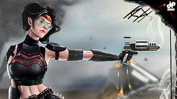 Wonder Woman Soldier, wonder-woman, superheroes, artist, artwork, digital-art, deviantart HD wallpaper