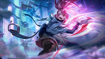 Hanabi Field, electric blue, magenta, mobile Legends HD wallpaper