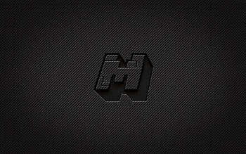 Minecraft carbon logo, , grunge art, carbon background, creative, Minecraft black logo, online games, Minecraft logo, Minecraft HD wallpaper